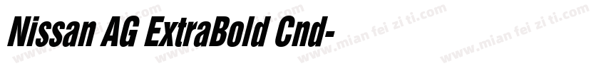 Nissan AG ExtraBold Cnd字体转换